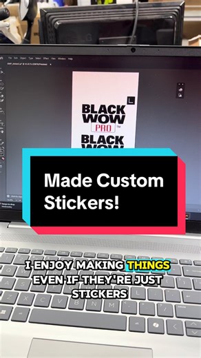 I love to make stuff including stickers. This has been an interesting journey to create print quality labels and stickers in-house. #vipcolor #graphtec #blackwow #showcarperfection