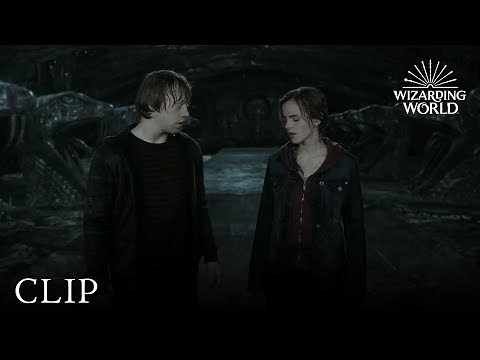 Hermione Destroys Horcrux and Kisses Ron | Harry Potter and The Deathly Hallows Pt. 2