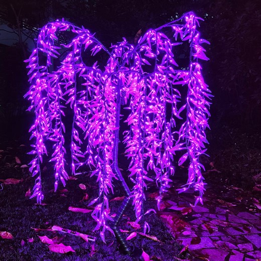 LED Weeping Willow Tree: 6ft Rainproof Outdoor Lighting - Etsy