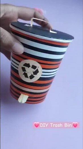 😱How to make Easy Origami Paper Dustbin | dustbin kaise banate hai #papercraft #shorts #diy #craft
