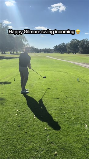 @dkp_bbr tore his ACL after this swing🤣. #funny #golf #happygilmore #fyp #golftok