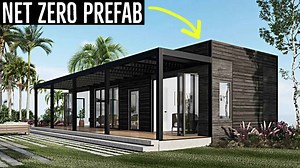 Brand new sustainable prefab homes built in Tesla powered mega factories