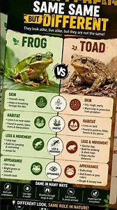 🔥 SAME SAME BUT DIFFERENT! 🐸 Frog vs Toad — Can You Spot the Difference?