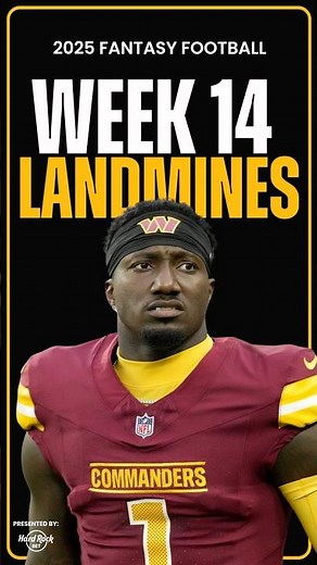 AVOID These 3 Landmines in Week 14 of Fantasy Football! #shorts