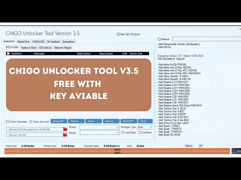 Chigo Unlocker Tool V3.5 New FREE Repair Your Android Devices