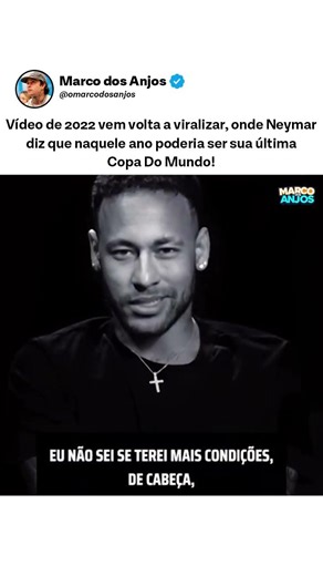 🚨 O SISTEMA AVISOU! VÍDEO DE 2022 VIRALIZA E MOSTRA NEYMAR PREVENDO O FIM NA SELEÇÃO. 📉⚽️🇧🇷