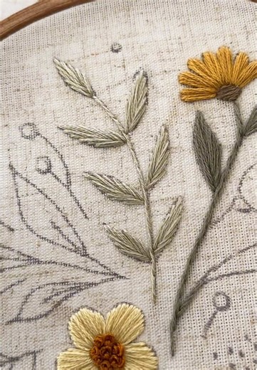 Leaf Hand Embroidery Tutorial for Beginners