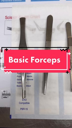 Learn with me. Forceps edition. #work #surgery #lovemyjob #foryou #healthcare #fypシ #worklife #hospital #onthejob