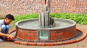 DIY beautiful outdoor aquarium & water fountain