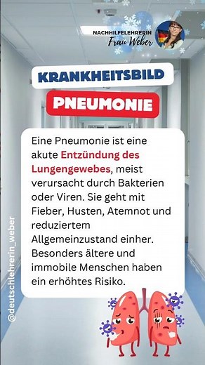 Krankheitslehre Pneumonie ✨️ #krankheiten #Pneumonie #prüfungsvorbereitung #pflegewissen ##pflege