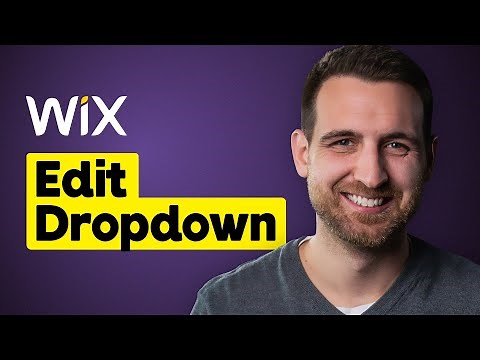 How to Edit Dropdown Menu on Wix