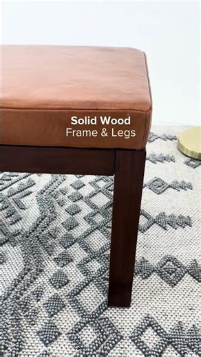 Your Room Needs This Mid-Century Modern Leather Bench! | Mid in Mod