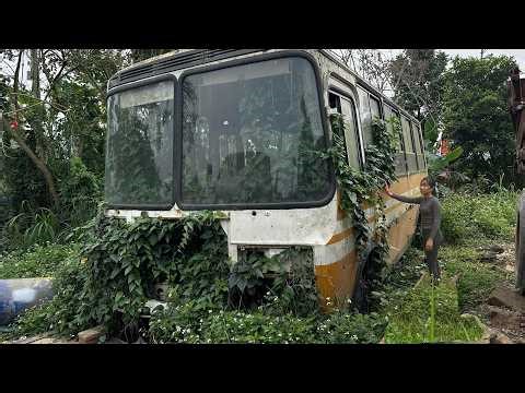 The challenge for the genius girl is to restore a bus that has been abandoned for 30 years.