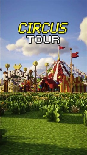 🎬 GRAND TRAVELING CIRCUS ⛏️ #minecraft #patreoncreator #minecraftbuilding #premiumbuild #circus