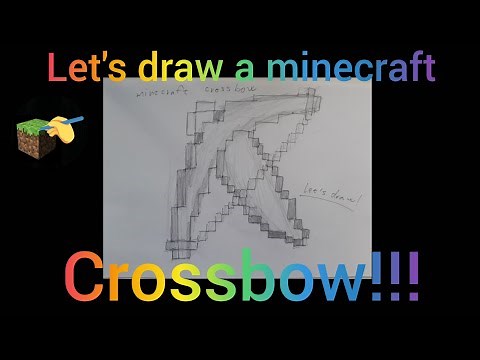 How to draw minecraft crossbow