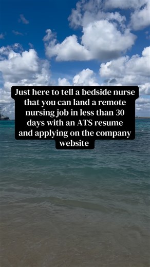 The GenZ Nurse | Remote Nursing Coach on Instagram: "The number one mistake bedside nurses make when trying to land a remote nursing job is how they apply. You can’t get anywhere applying on LinkedIn/indeed or using a generic bedside resume You have to apply on the company job board website in order to get an interview You also have to have an ATS resume to apply with so your application doesn’t get automatically rejected 🔗 in bye oh for the step by step strategy to landing a remote nursing job