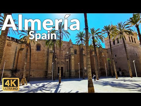 Walking Tour of Almería, Spain in March 2023 (4K Ultra HD, 60fps)