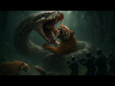 Giant Python vs. Tiger: The Impossible Rescue! (MUST WATCH) #viral #shocking