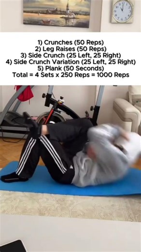 1000 Reps Abs Workout 😱
