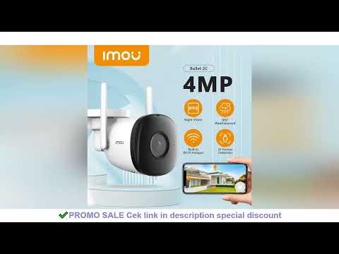 IMOU Outdoor Bullet 2C 4MP Wifi Camera Weatherproof AI Human Detection Outdoor Surveillance ip Camer