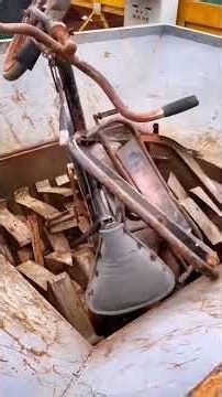 World's Most Powerful Double Shaft Shredder Machine in Action! 🔥😱 #Shorts