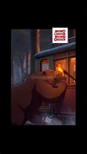 Ghibli asmr Train Adventure: Zombie & Animal Attack to Peaceful Night 🌙🔥"#asmr