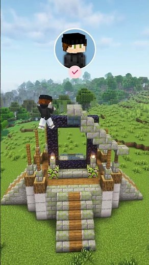 Minecraft Easy Nether Portal Design #minecraft