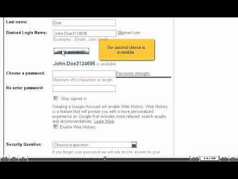 How to create a new Google Account - Gmail Tutorials