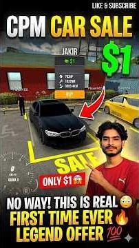 CPM Car Sale 😱 Only $1 Car Buy! No Way This Is Real 🔥 #carparkingmultiplayer #shotsfeed #shots #fyp