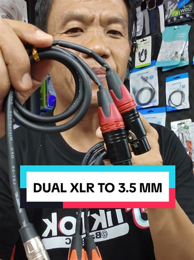 Dual XLR to 3.5 mm Audio Cable