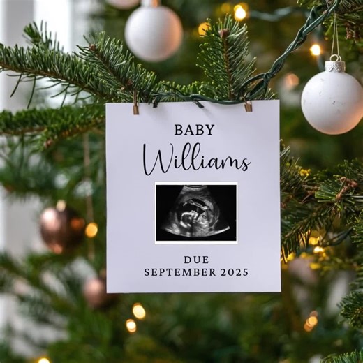 Christmas Pregnancy Announcement: Social Media Baby Reveal (digital Download) - Etsy UK