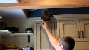 Stacking Wall Cabinets With Separator Trim Between