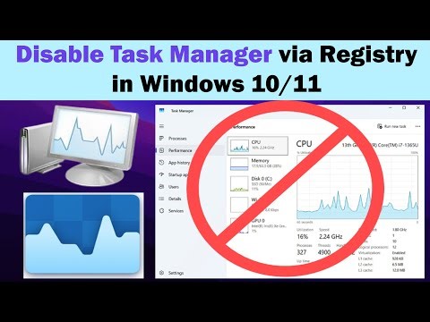 How to Disable Task Manager via Registry in Windows 10/11