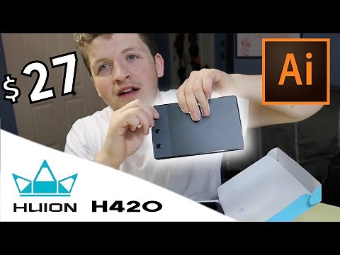 Huion H420 Graphics Drawing Tablet Unboxing and Review.