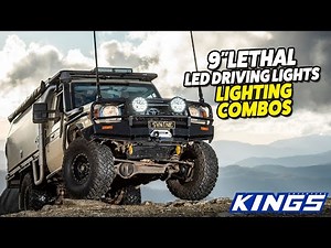 Adventure Kings 9" Lethal LED Driving Lights Combos & Packs