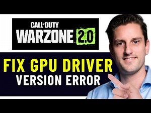 HOW TO FIX CALL OF DUTY WARZONE 2.0 GPU DRIVER VERSION 2025! (EASY FIX)