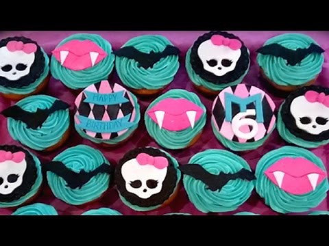 How to make Monster high cupcakes