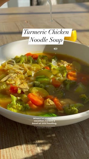 Turmeric Chicken Noodle Soup | Skinnytaste
