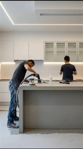 This Kitchen Is Next Level Minimalism 🤍 #kitchen #shorts #home #interiordesign