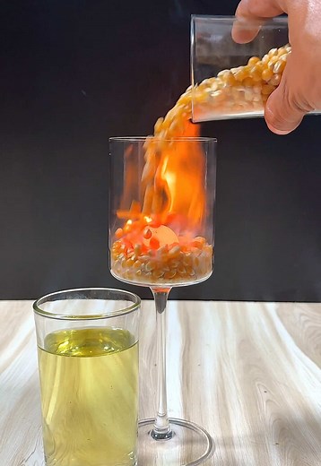 Making Popcorn with Hot Metal Ball Experiment