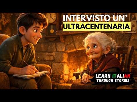Ho intervistato una donna di 100 anni in italiano | Learn Italian Through a Story | B1 Level