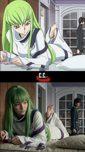 Code Geass Waifus in Real Life Who is Best Girl 💚🍕 #Shorts