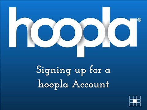 Signing up for an Account on hoopla