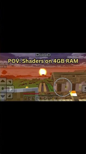 These Minecraft Bedrock Shaders Run at 60 FPS on 4GB RAM! 🔥 #minecraft #gaming