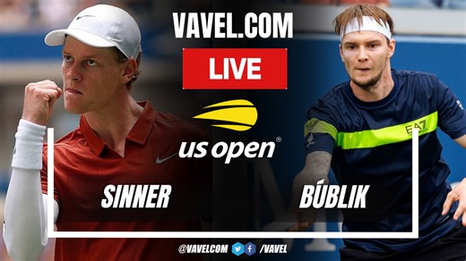 Highlights and Sets Sinner vs Búblik (6-1, 6-1, 6-1) in US Open | 09/01/2025