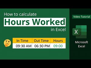 How to Calculate Hours Worked in Excel
