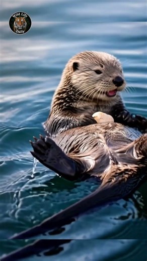 Sea Otter – The Cutest Genius of the Ocean🦦 #animals #wildlife #kids