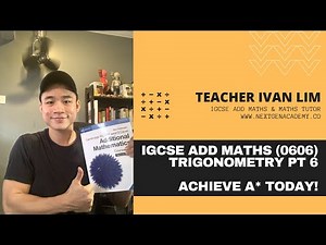 IGCSE ADD MATHS (0606) TOPICAL PAST YEAR QUESTIONS | Trigonometry
