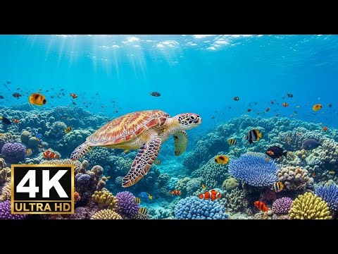 🐟 4K Aquarium Screensaver – Colorful Tropical Fish & Peaceful Ocean Ambience