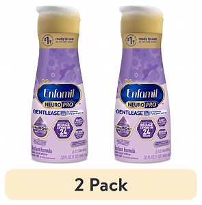 (2 pack) Enfamil NeuroPro Gentlease Ready-to-Feed Baby Formula for Easing Fussiness, Gas, Spit-up in 24hrs, 32 fl oz